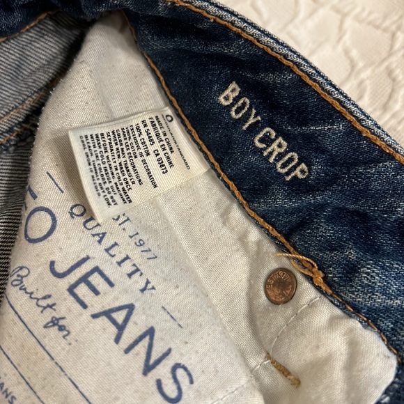 Boy Crop AE jeans size 0 - Picture 3 of 3
